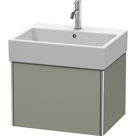 Duravit Xsquare Wall-Mounted Vanity Unit Stone Gray Satin Matt XS409309292